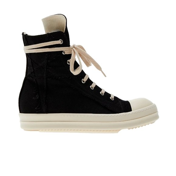 Rick Owens Shoes - Rick Owens DRKSHDW Strobe Penta High-Top Sneakers Frayed New Size 37 W7 M4